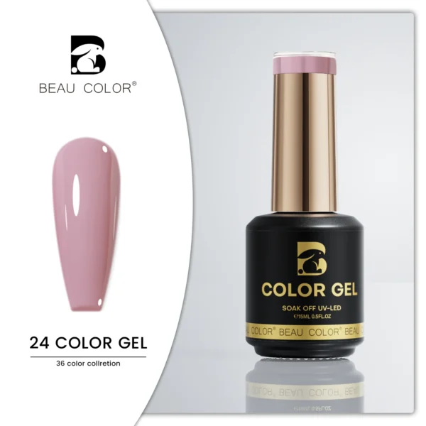 Beau Color 36-Color High-Pigment Gel Nail Polish Collection – Nude, Pink & Seasonal Shades (9ml Bottles) - Image 29