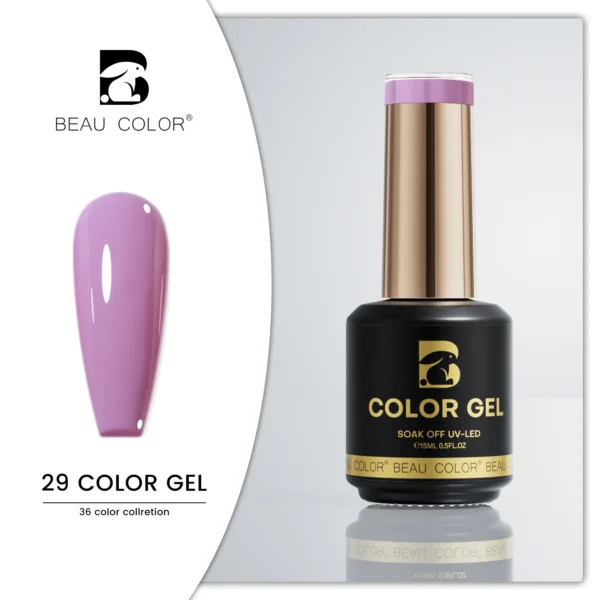 Beau Color 36-Color High-Pigment Gel Nail Polish Collection – Nude, Pink & Seasonal Shades (9ml Bottles) - Image 10