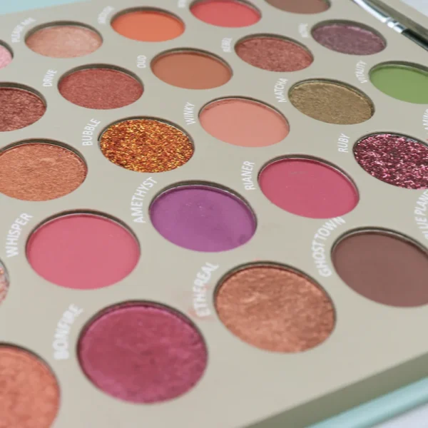 Vegan 35-Color Highly Pigmented Eyeshadow Palette – Matte, Shimmer & Glitter Mix - Image 5