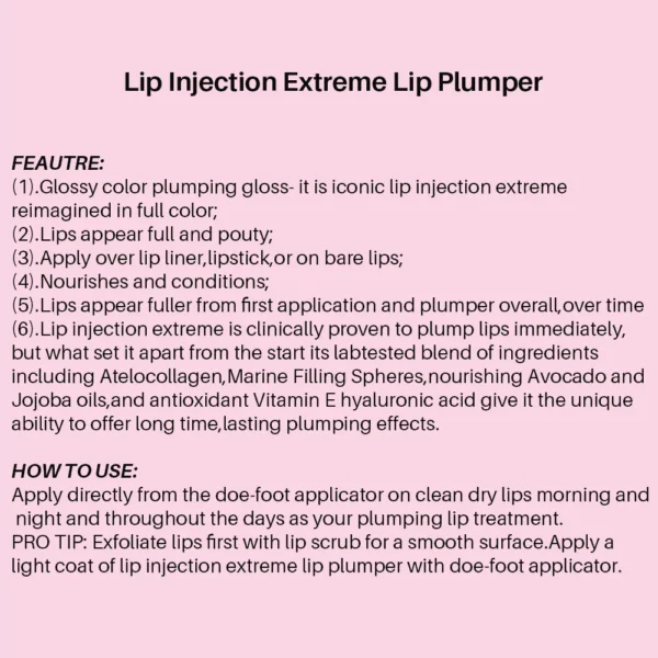 Instant Volumizing Lip Plumper Gloss – Hydrating & Long-Lasting Shine (2.8ml) - Image 4