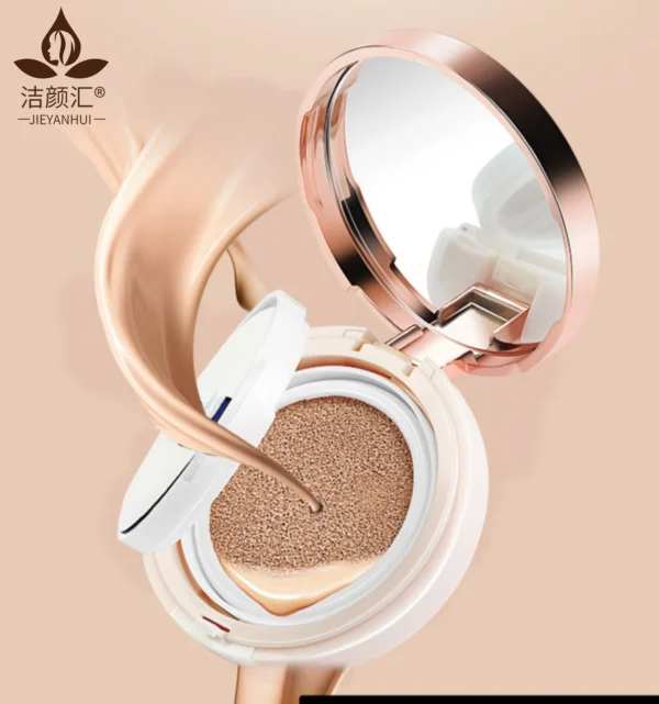 Korean Air Cushion CC Cream Foundation – Waterproof, Brightening & Long-Lasting Finish - Image 8