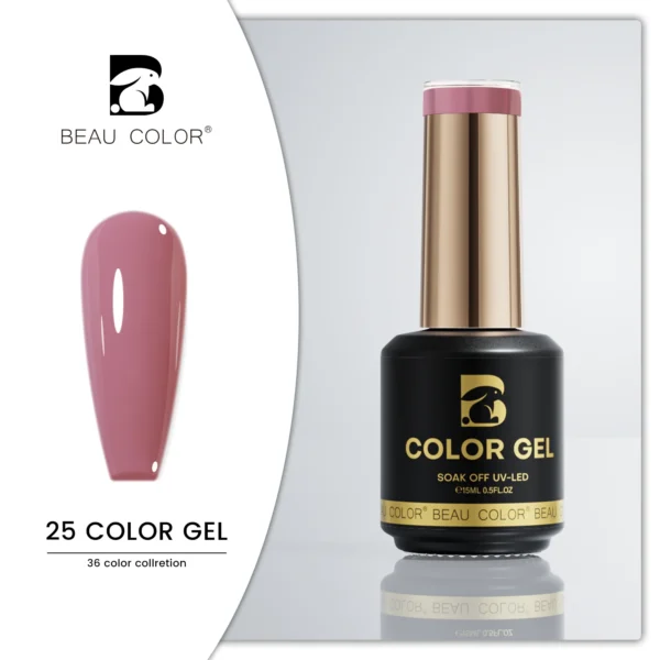 Beau Color 36-Color High-Pigment Gel Nail Polish Collection – Nude, Pink & Seasonal Shades (9ml Bottles) - Image 14