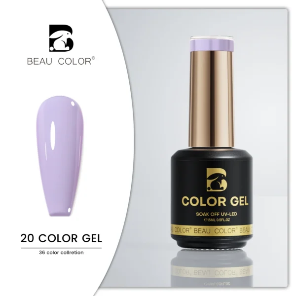 Beau Color 36-Color High-Pigment Gel Nail Polish Collection – Nude, Pink & Seasonal Shades (9ml Bottles) - Image 33