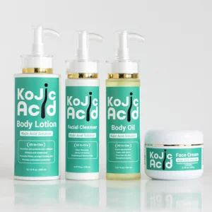 Kojic Acid Whitening & Moisturizing Skincare Set with Hyaluronic Acid – Full Body & Face Care