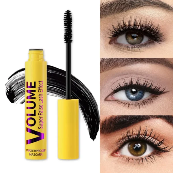 Organic Curling & Volumizing Waterproof Mascara – Long-Lasting Bubble Fiber Formula - Image 4