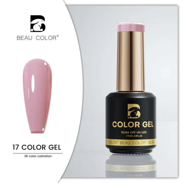 Beau Color 36-Color High-Pigment Gel Nail Polish Collection – Nude, Pink & Seasonal Shades (9ml Bottles) - Image 43