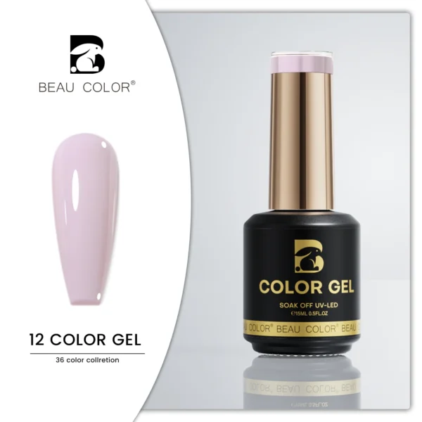 Beau Color 36-Color High-Pigment Gel Nail Polish Collection – Nude, Pink & Seasonal Shades (9ml Bottles) - Image 25