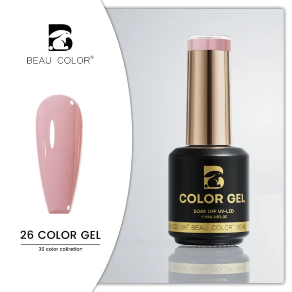 Beau Color 36-Color High-Pigment Gel Nail Polish Collection – Nude, Pink & Seasonal Shades (9ml Bottles) - Image 15