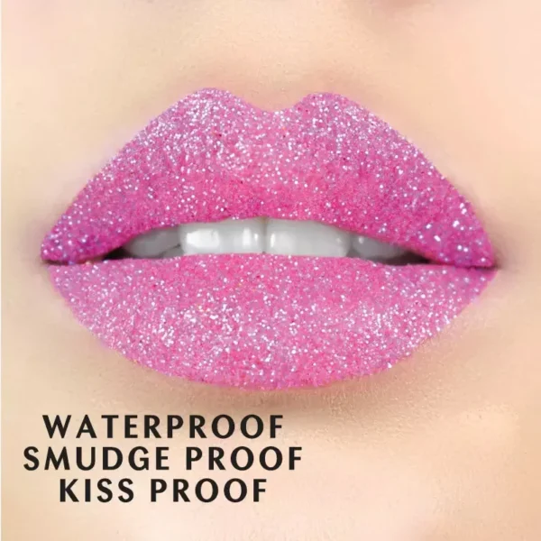 Glitter Lip Kit – Waterproof Vegan Clear Lip Primer with Glitter Powder & Dual Brush (Apple Vanilla Scent) - Image 5