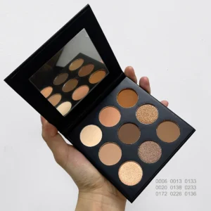 Paraben-Free Nude Dark Eyeshadow Palette – High Pigment, Waterproof & Vegan Formula