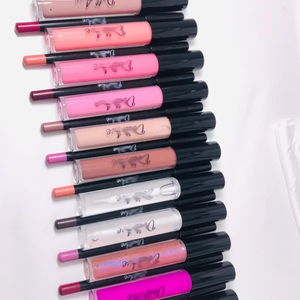 Cosmetics Makeup Gift Set – Matte Lip Gloss & Lip Liner Duo – Long Lasting, Moisturizing - Image 6