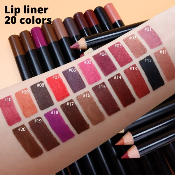 Cosmetics Makeup Gift Set – Matte Lip Gloss & Lip Liner Duo – Long Lasting, Moisturizing - Image 5