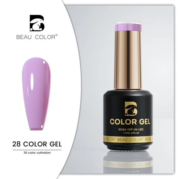 Beau Color 36-Color High-Pigment Gel Nail Polish Collection – Nude, Pink & Seasonal Shades (9ml Bottles) - Image 13