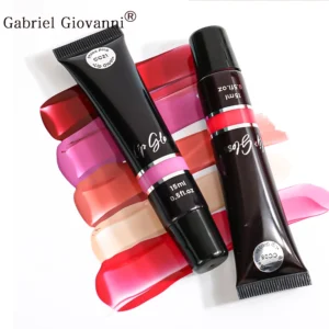 Moisturizing Waterproof Glitter Lipgloss – Nude Colors, Plumping, Long-Lasting