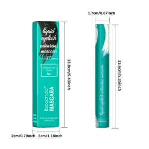 Waterproof Long Curl Mascara – Smudge-Proof & Sweat-Resistant with Natural Lash Lift (Green Tube)