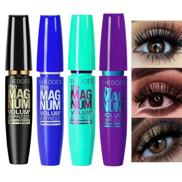 4D Black Mascara Thickening, Lengthening, Curling, Waterproof Liquid Fiber Mascara - Image 8